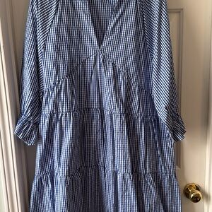 Blue Gingham Women's Dress